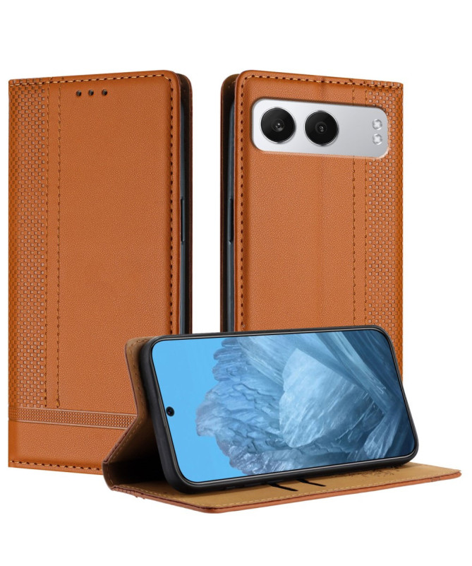 Housse OnePlus Nord 4 Lignes Structurées avec Porte-Cartes