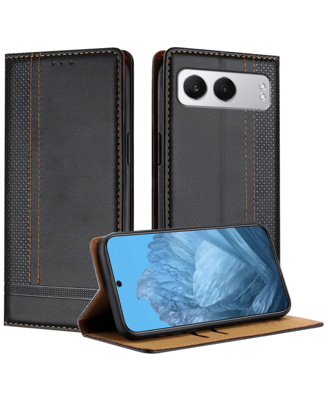 Housse OnePlus Nord 4 Lignes Structurées avec Porte-Cartes