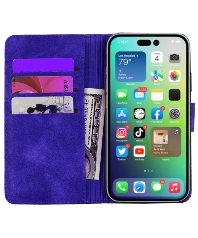 Housse iPhone 15 Pro Max fleur oriental | Leïla