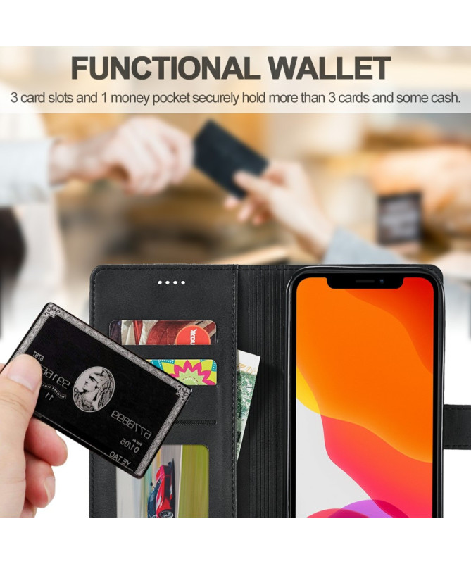 Housse iPhone 15 Pro Max Effet Cuir LC.IMEEKE