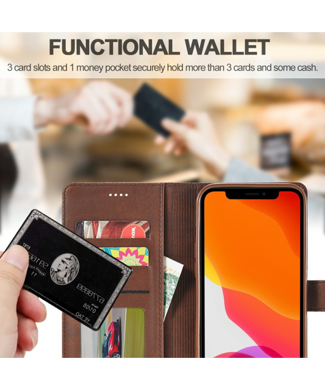 Housse iPhone 15 Pro Max Effet Cuir LC.IMEEKE