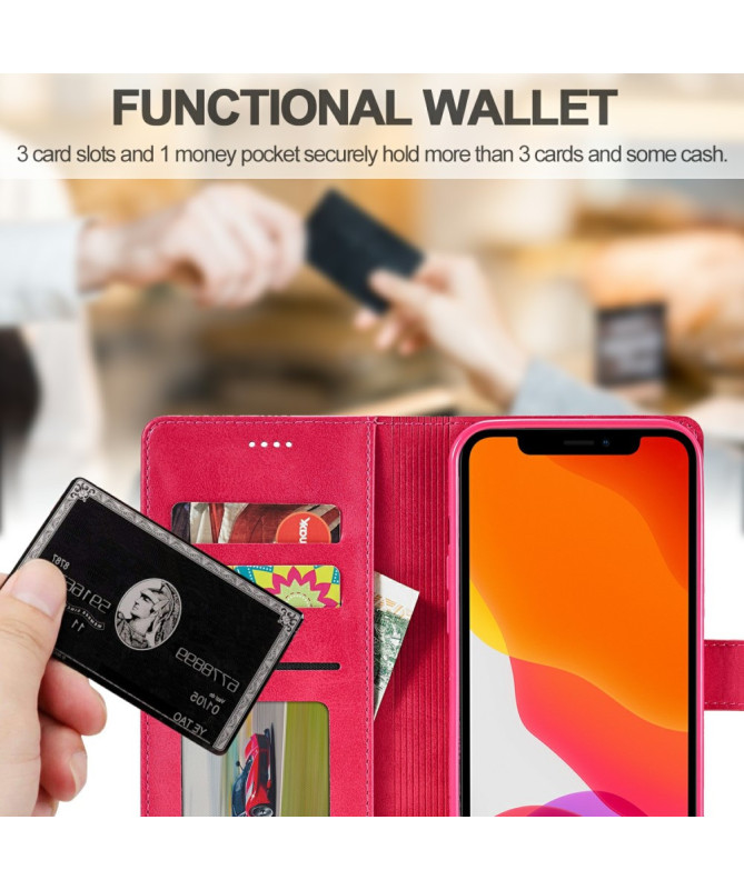 Housse iPhone 15 Pro Max Effet Cuir LC.IMEEKE