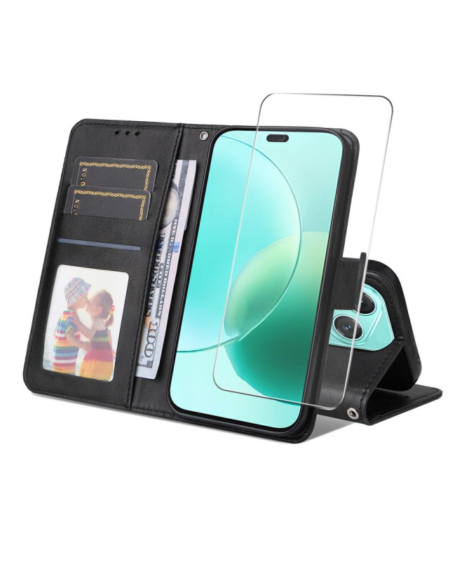 Housse Honor 400 Lite Portefeuille avec Verre Trempé Intégré