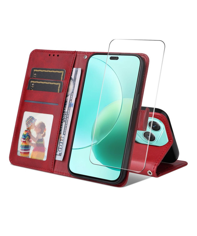 Housse Honor 400 Lite Portefeuille avec Verre Trempé Intégré