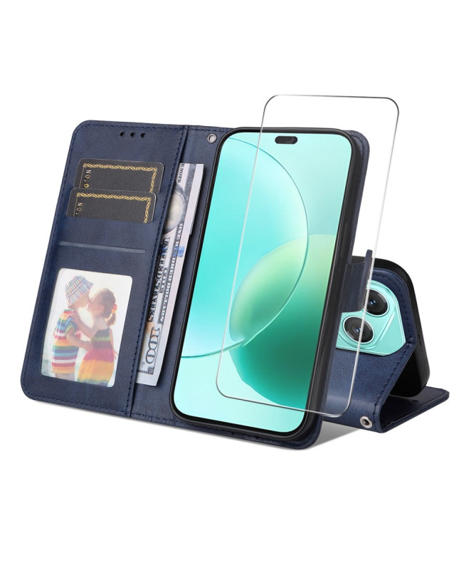 Housse Honor 400 Lite Portefeuille avec Verre Trempé Intégré