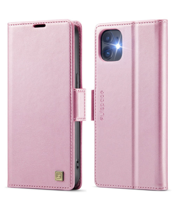 Housse iPhone 12 / 12 Pro Cuir Rétro avec Portefeuille | A11