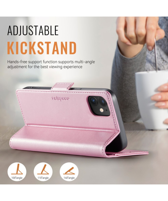 Housse iPhone 12 / 12 Pro Cuir Rétro avec Portefeuille | A11