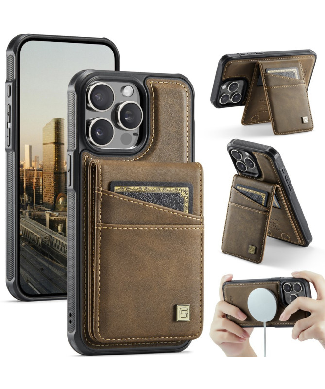 Coque iPhone 12 / 12 Pro Cuir avec Porte-Cartes Détachable