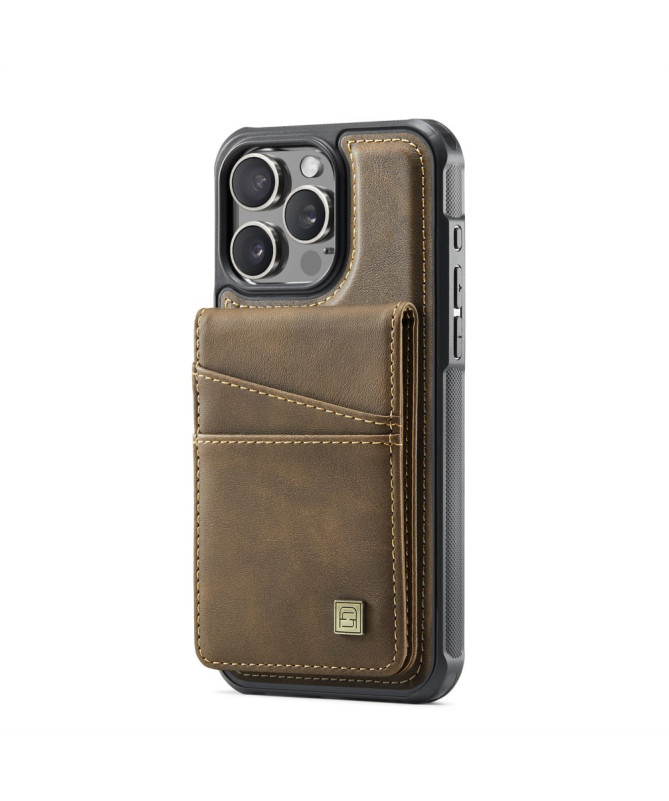 Coque iPhone 12 / 12 Pro Cuir avec Porte-Cartes Détachable