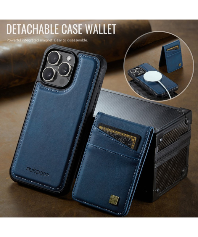 Coque iPhone 12 / 12 Pro Cuir avec Porte-Cartes Détachable