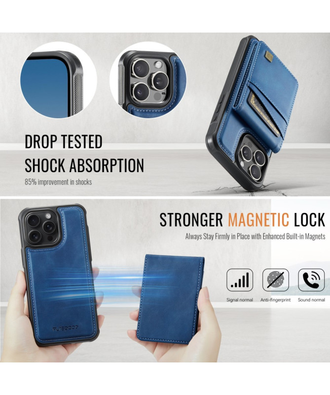 Coque iPhone 12 / 12 Pro Cuir avec Porte-Cartes Détachable