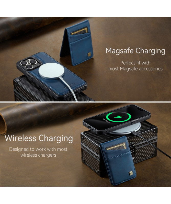 Coque iPhone 12 / 12 Pro Cuir avec Porte-Cartes Détachable