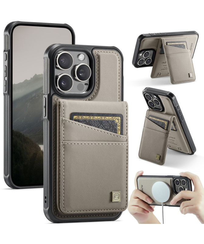 Coque iPhone 12 / 12 Pro Cuir avec Porte-Cartes Détachable