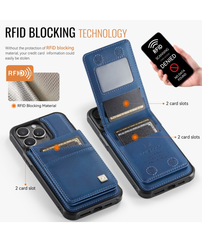 Coque iPhone 12 / 12 Pro Cuir avec Porte-Cartes Détachable
