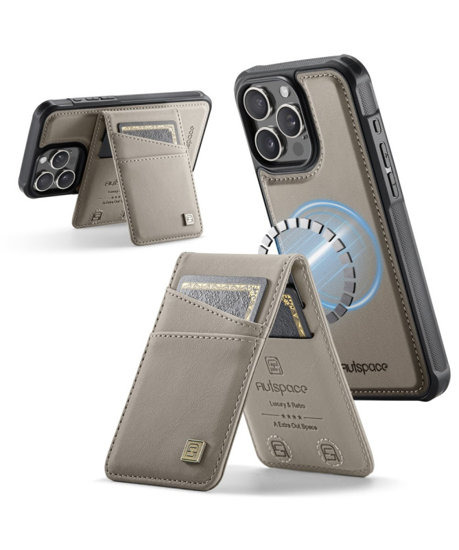 Coque iPhone 12 / 12 Pro Cuir avec Porte-Cartes Détachable