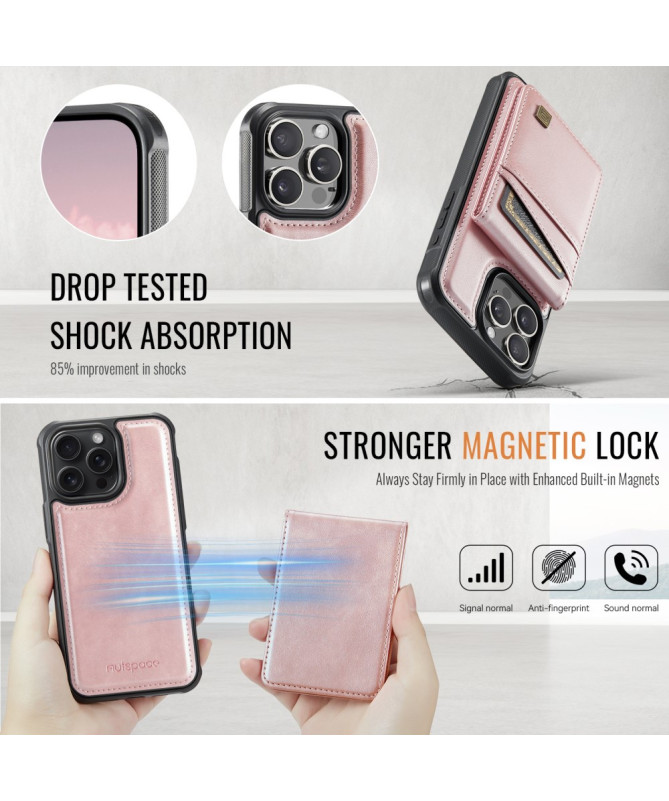 Coque iPhone 12 / 12 Pro Cuir avec Porte-Cartes Détachable