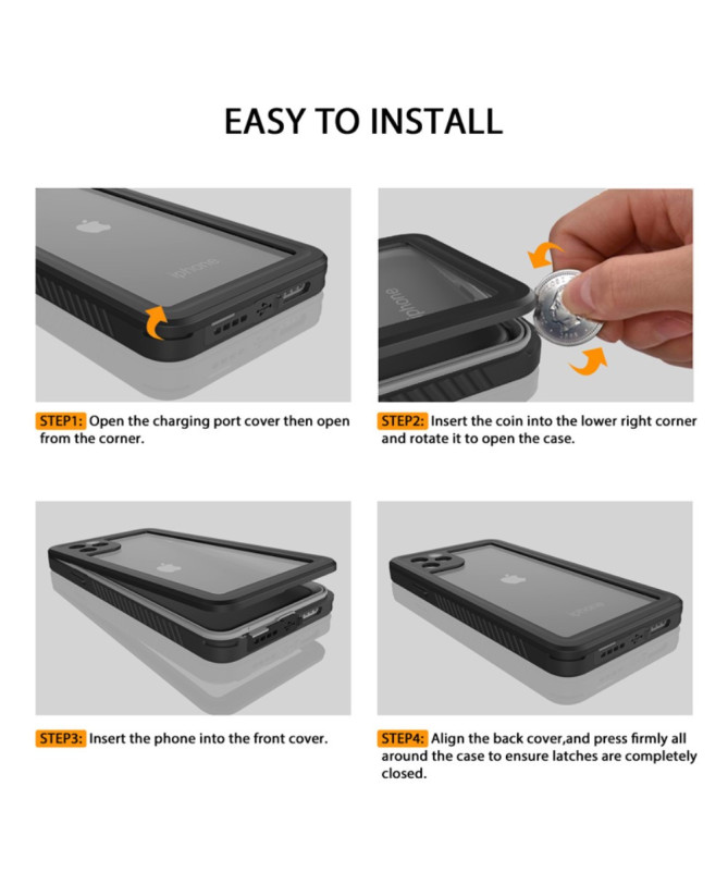 Coque iPhone 11 Pro Max étanche