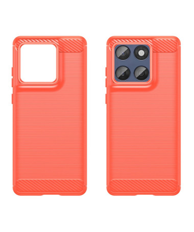 Coque Motorola Edge 60 / 60 Fusion flexible effet brossé Rouge - photo 8