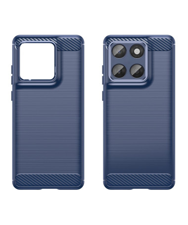 Coque Motorola Edge 60 / 60 Fusion flexible effet brossé Bleu marine - photo 14