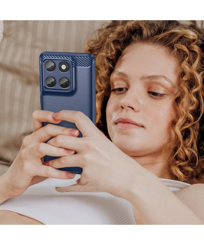 Coque Motorola Edge 60 / 60 Fusion flexible effet brossé