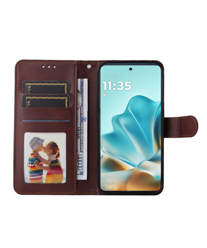 Housse Motorola Edge 60 / 60 Fusion Portefeuille avec Verre Trempé