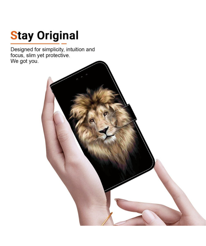 Housse Motorola Edge 60 / 60 Fusion Lion Majesté