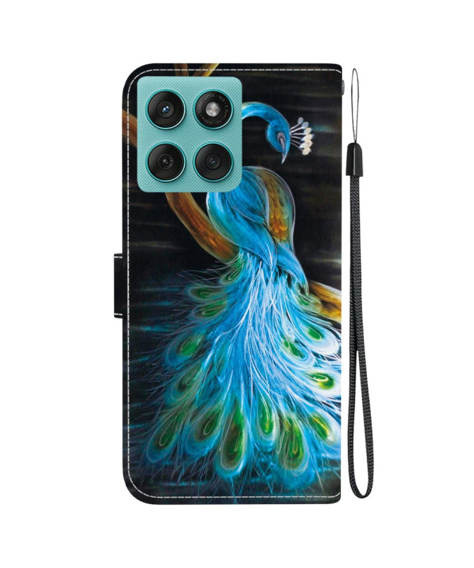 Housse Motorola Edge 60 / 60 Fusion Paon Royal