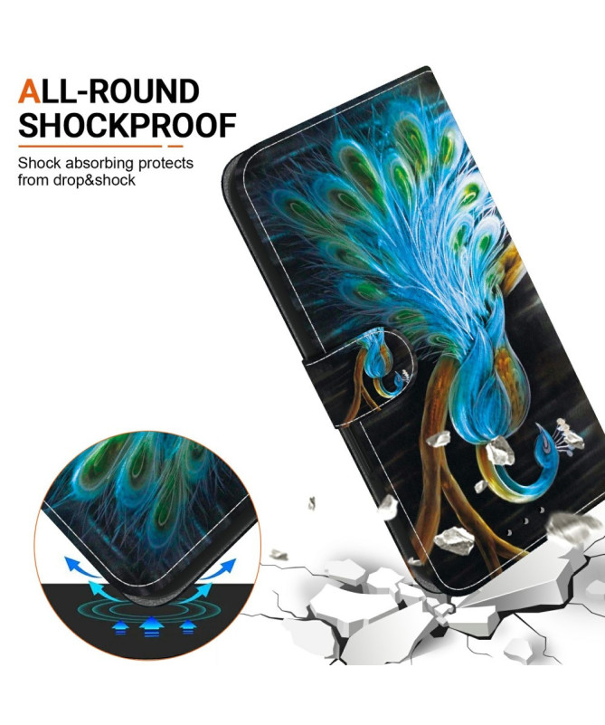 Housse Motorola Edge 60 / 60 Fusion Paon Royal