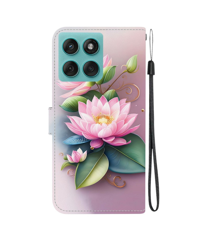 Housse Motorola Edge 60 / 60 Fusion Lotus Rose