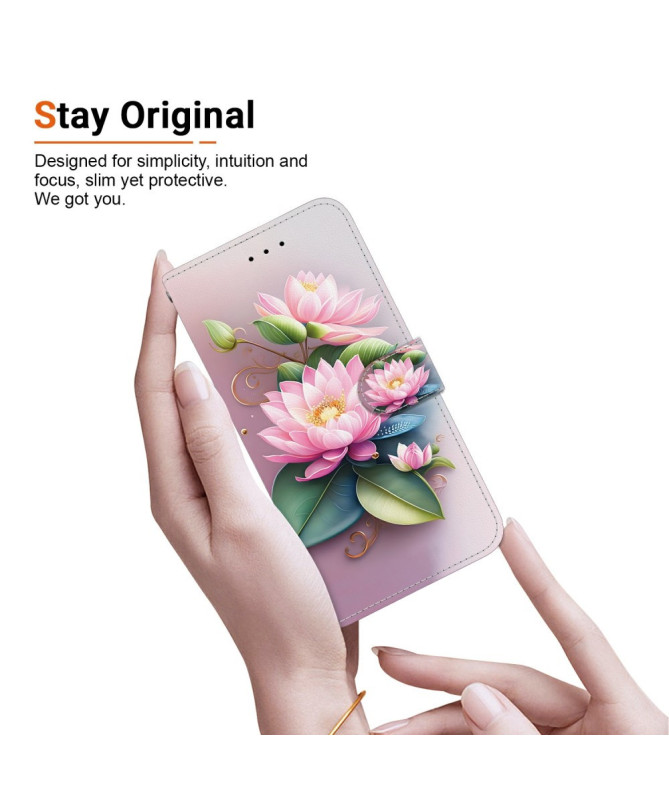 Housse Motorola Edge 60 / 60 Fusion Lotus Rose