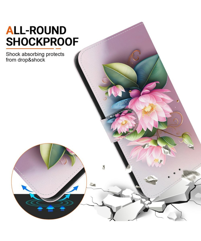 Housse Motorola Edge 60 / 60 Fusion Lotus Rose