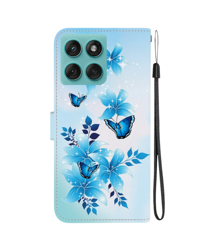 Housse Motorola Edge 60 / 60 Fusion Fleur d'Azur