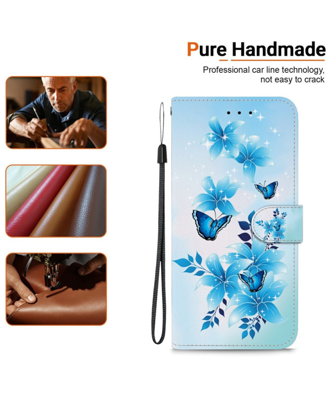 Housse Motorola Edge 60 / 60 Fusion Fleur d'Azur