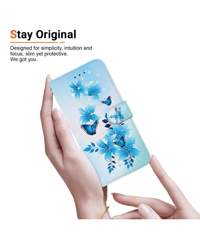 Housse Motorola Edge 60 / 60 Fusion Fleur d'Azur