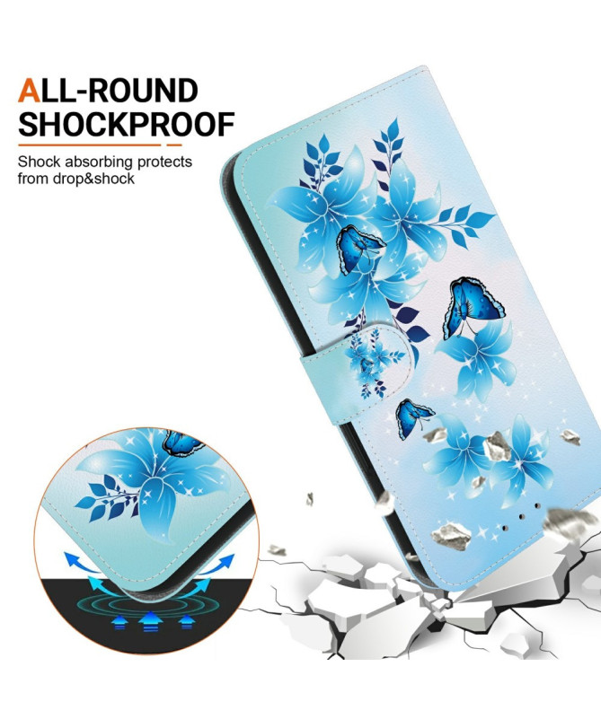 Housse Motorola Edge 60 / 60 Fusion Fleur d'Azur