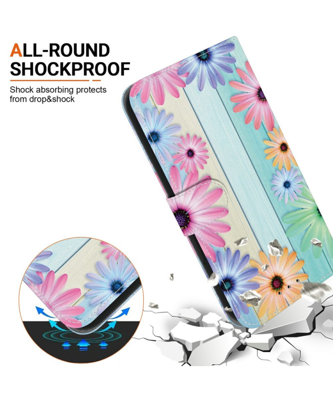 Housse Motorola Edge 60 / 60 Fusion Marguerite Pastel | Design Frais