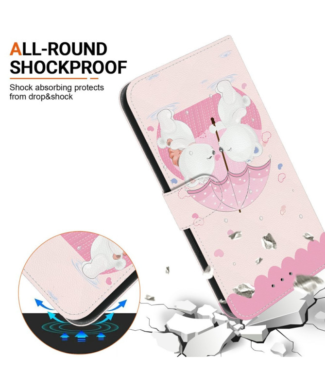 Housse Motorola Edge 60 / 60 Fusion Tendres Éléphants