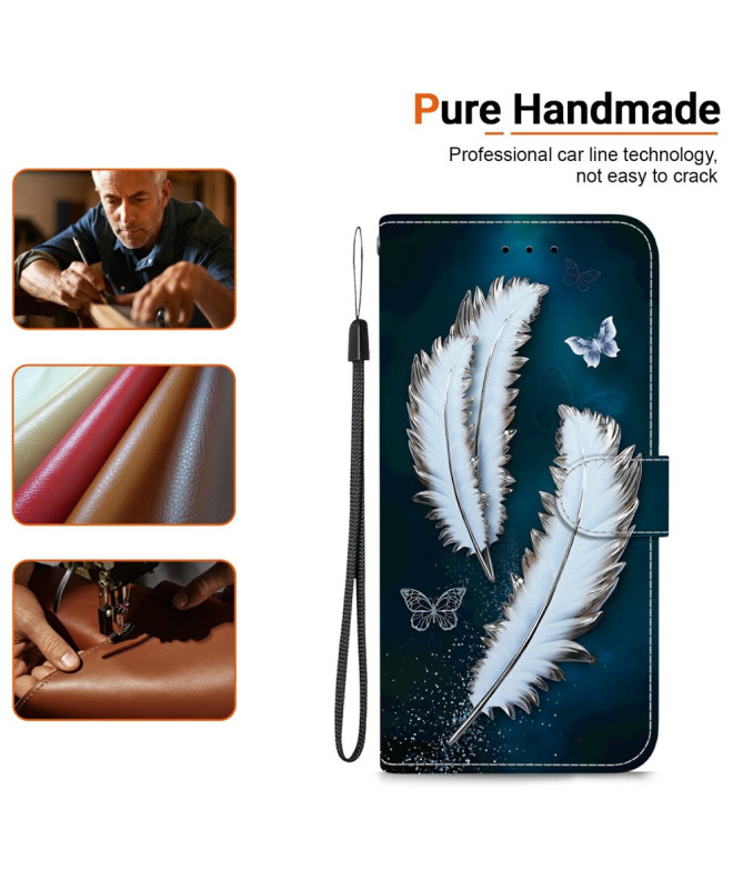 Housse Motorola Edge 60 / 60 Fusion Plume Céleste