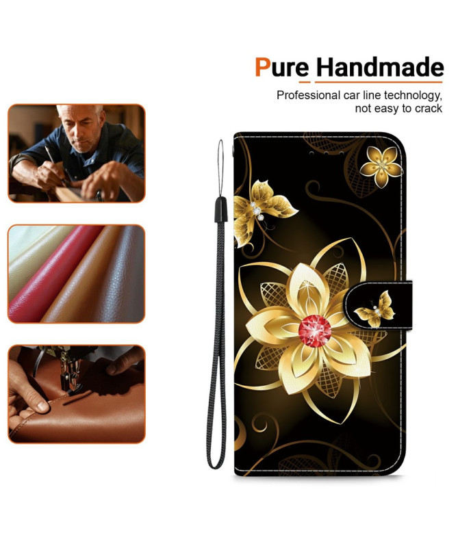 Housse Motorola Edge 60 / 60 Fusion Fleur d'Or