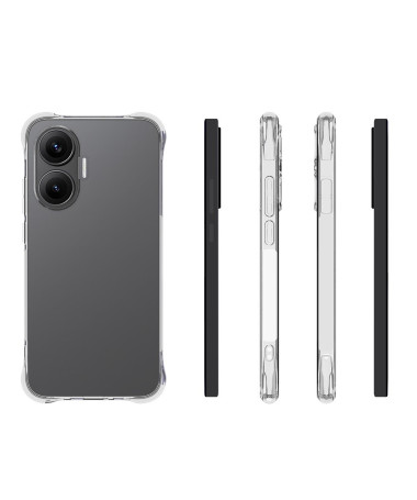 Pack Poco F7 Coque Transparente + Verre Trempé