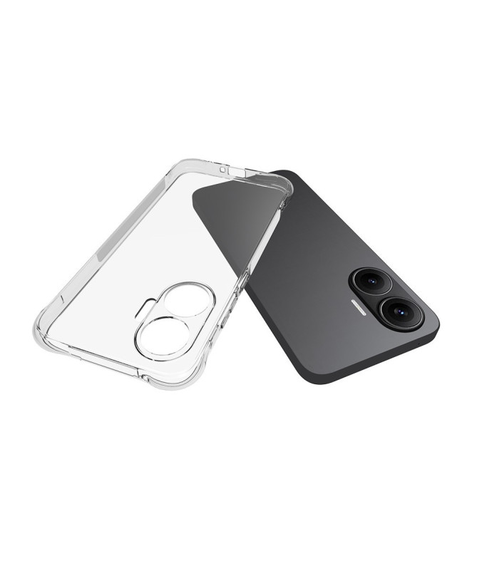 Pack Poco F7 Coque Transparente + Verre Trempé