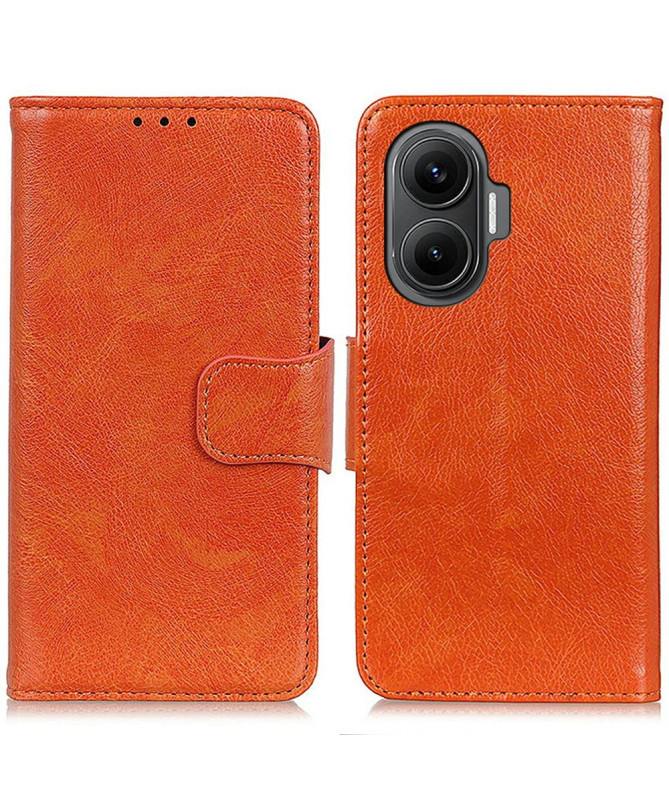 Housse Poco F7 Style Cuir Vieilli