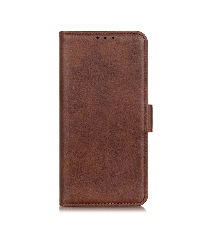 Étui Poco F7 portefeuille revêtement simili cuir mat