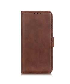 Étui Poco F7 portefeuille revêtement simili cuir mat