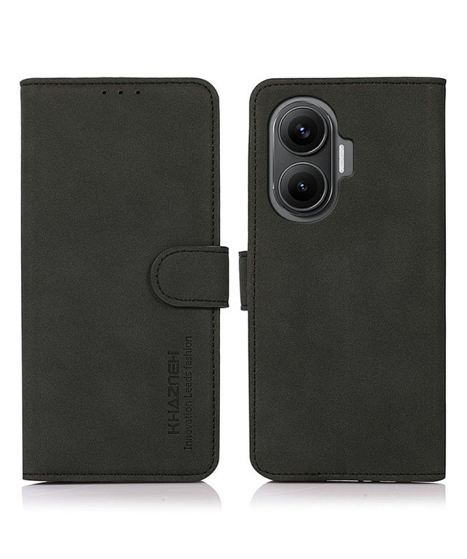 Housse Poco F7 en Simili Cuir avec Porte-Cartes