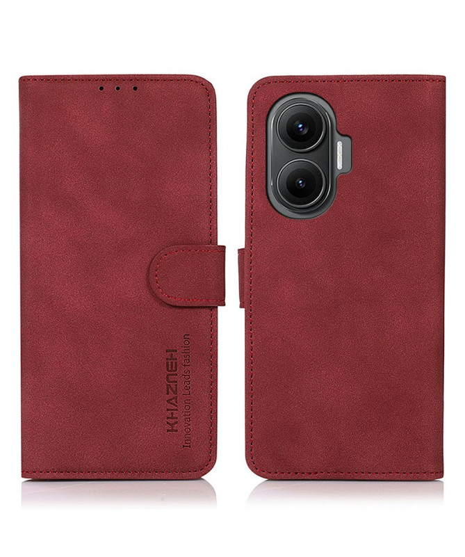 Housse Poco F7 en Simili Cuir avec Porte-Cartes