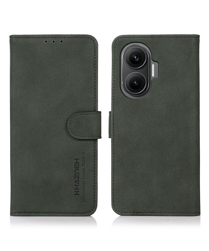 Housse Poco F7 en Simili Cuir avec Porte-Cartes