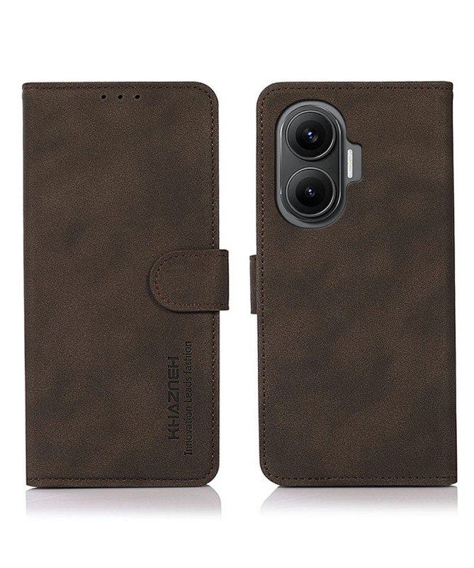 Housse Poco F7 en Simili Cuir avec Porte-Cartes