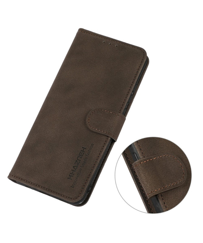Housse Poco F7 en Simili Cuir avec Porte-Cartes