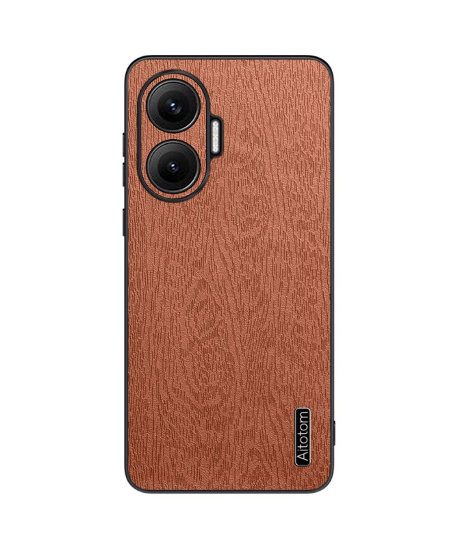 Coque Poco F7 Texture Bois Atotam